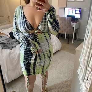 Sexy Tie dye dress